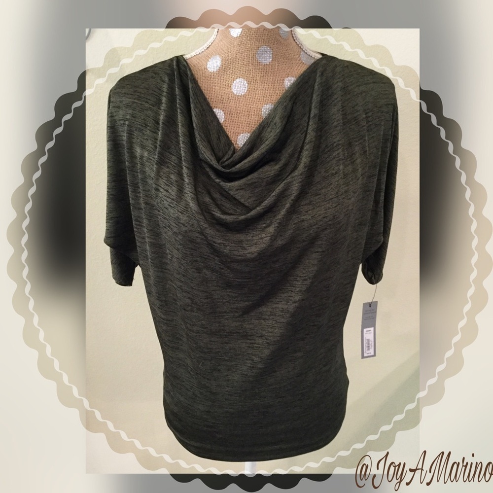 Apt. 9 Green Drop Neck Top